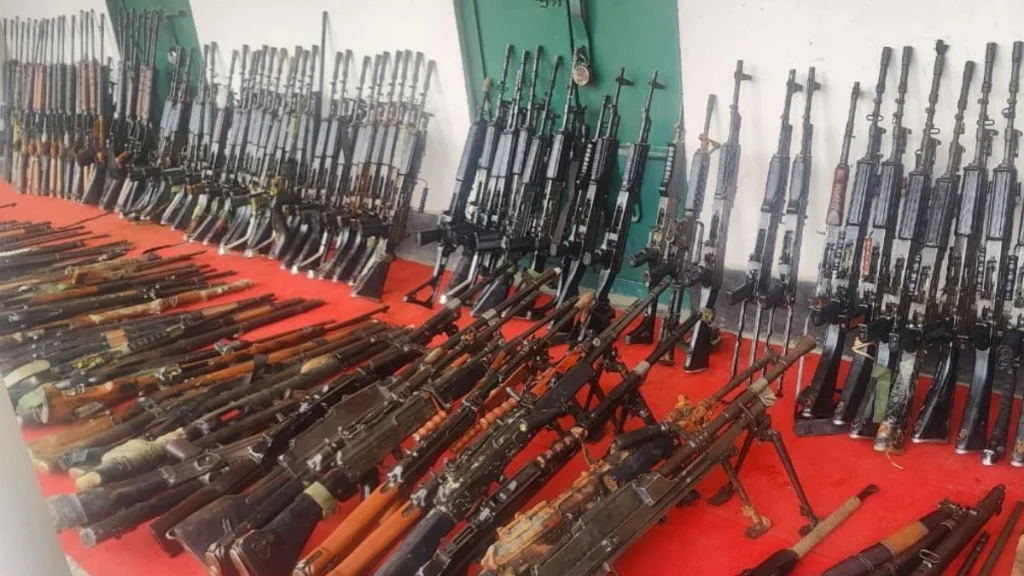Disarming Manipur: Security forces recover 328 weapons